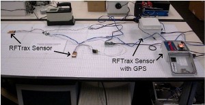 Researchers used this experimental setup to test a localization-based algorithm for fusing detector network measurements of low-level radiation. Data from RFTrax sensors were transmitted to a SensorNet Node, an Oak Ridge National Laboratory device incorporating a wireless router, modem, server and CPU. Tests showed the localization-based method provides faster detection with fewer false positives and fewer missed detections.